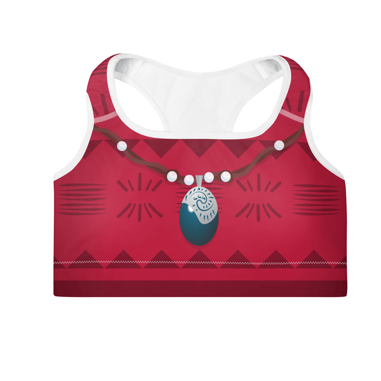 Hawaiian Princess Padded Sports Bra