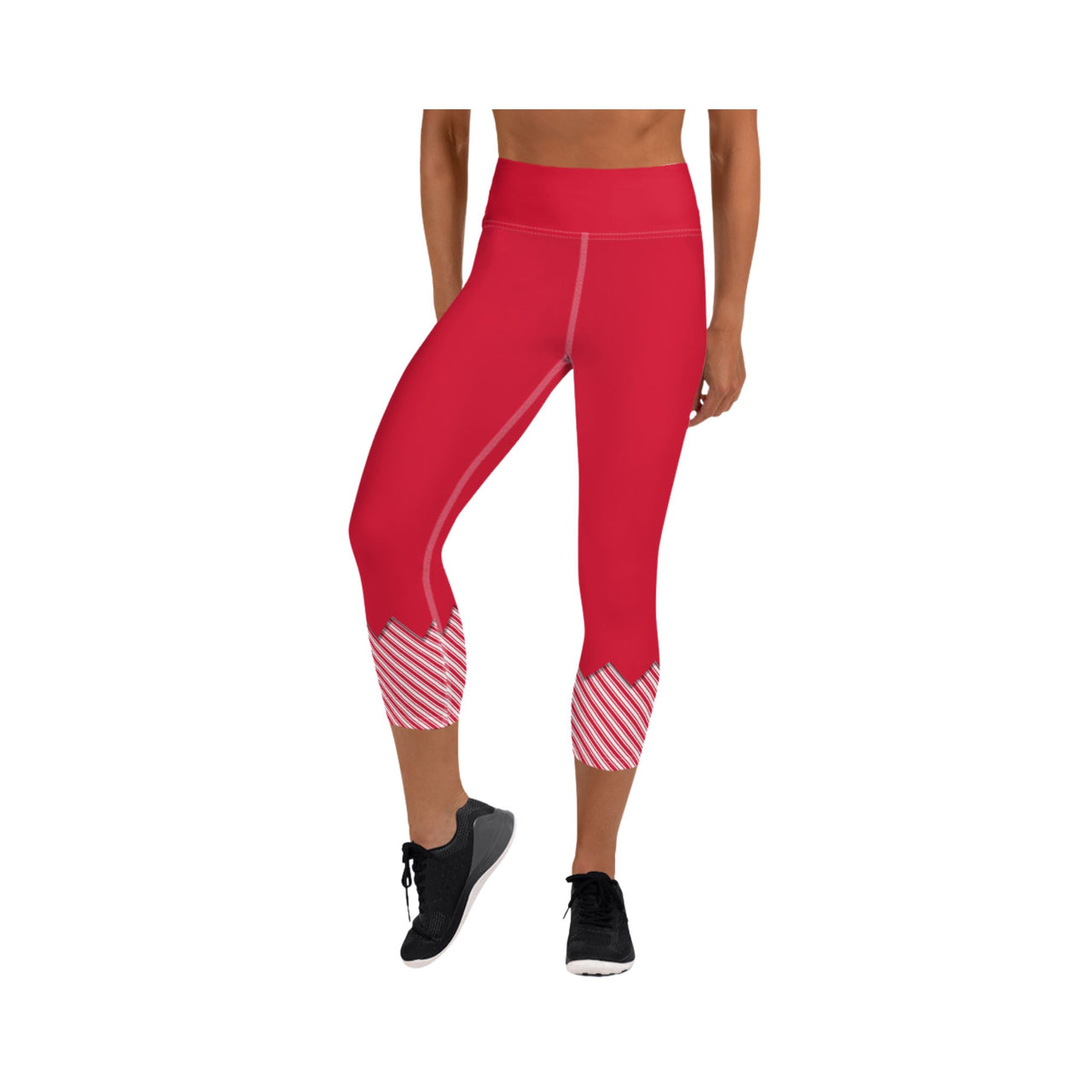 Red Elf Capri Leggings